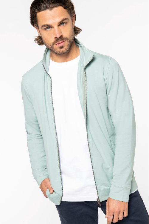 Sweat-shirt écoresponsable zippé en modal homme
