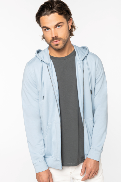 Sweat-shirt écoresponsable zippé à capuche en modal homme