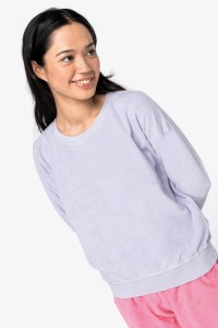 Sweat-shirt écoresponsable en éponge femme