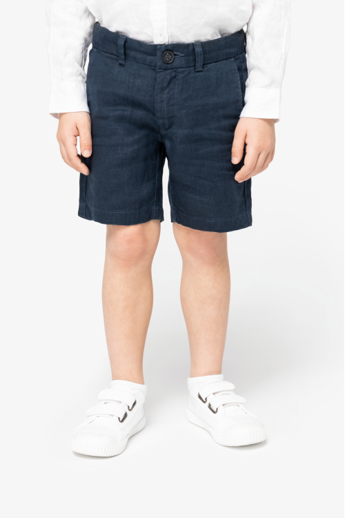 Bermuda en lin enfant