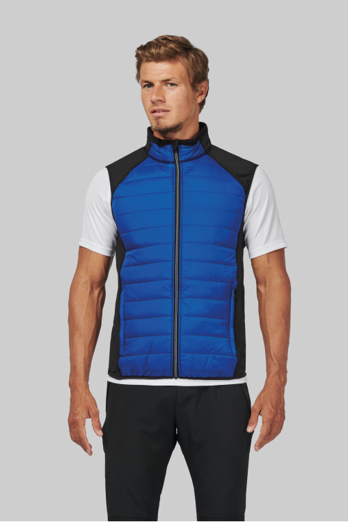 Veste sport bi-matière sans manches unisexe