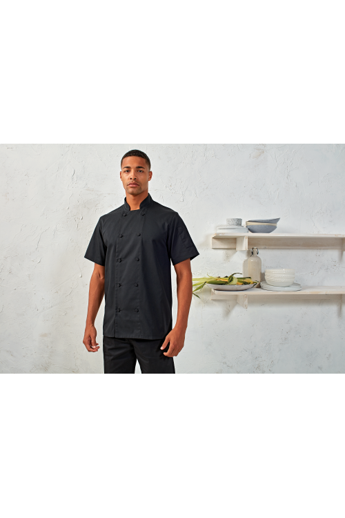 Veste chef cuisinier manches courtes Coolchecker®