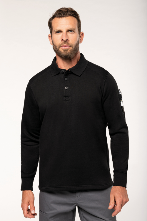 Sweat-shirt col polo homme