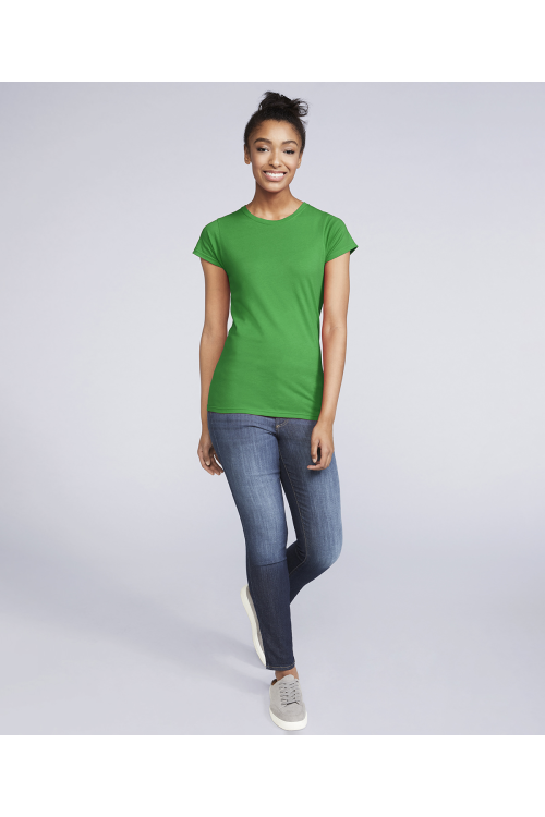 T-shirt femme en coton Ring-Spun Softstyle