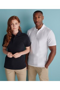 Polo en piqué extensible Homme