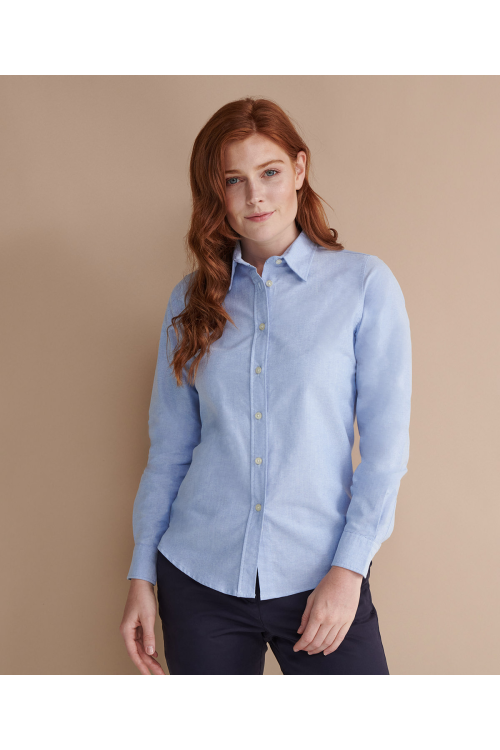 Chemise Oxford classique à manches longues Femme