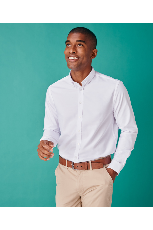 Chemise Oxford moderne à manches longues