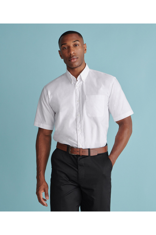 Chemise Oxford classique à manches courtes Homme
