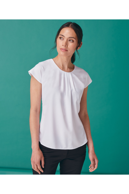 Chemisier femme plissé