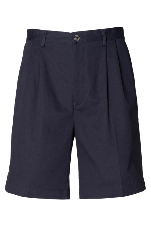 Short chino à double pli enduit de Teflon® Homme