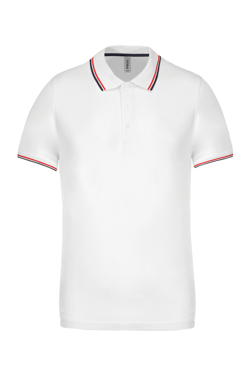 Polo maille piquée manches courtes