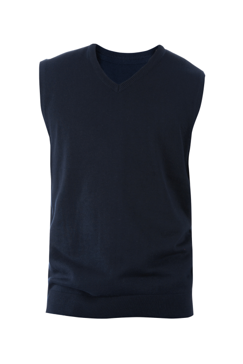 Pull sans manche col V