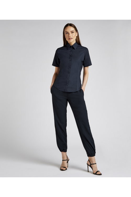 Chemisier de travail à manches courtes pour femmes