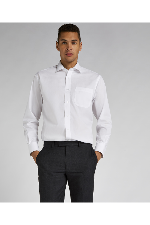 Chemise de première qualité à manches longues sans repassage Corporate