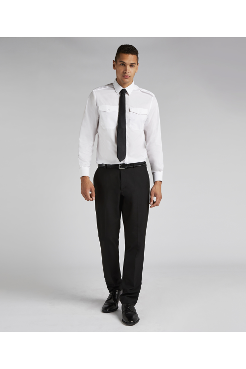 Chemise de pilote à manches longues