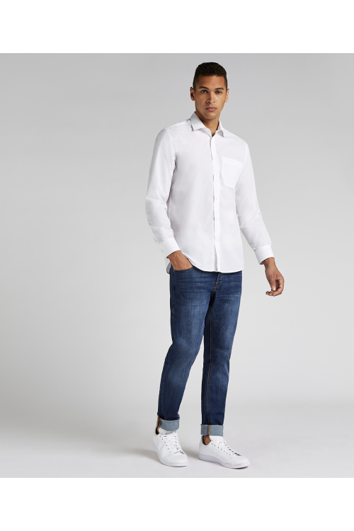 Chemise Popeline homme manches longues