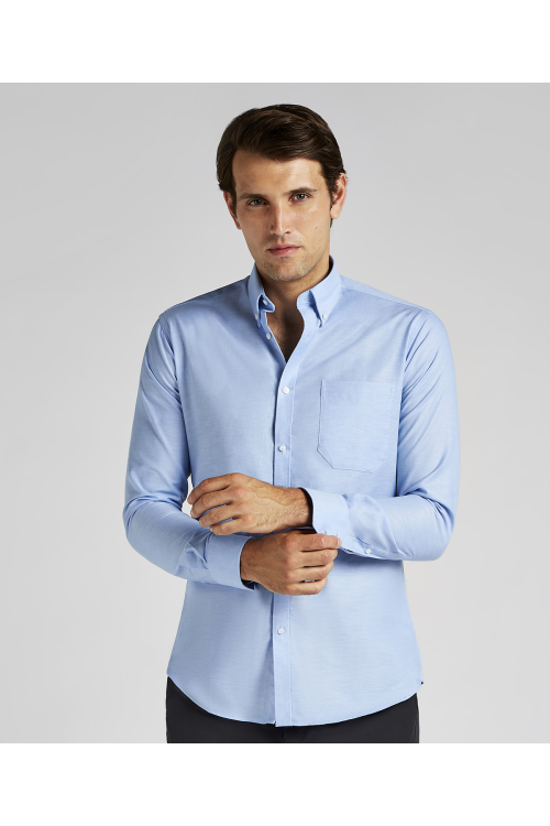 Chemise Oxford de travail à manches longues slim