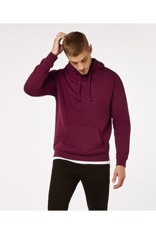 Veste à capuche coupe droite