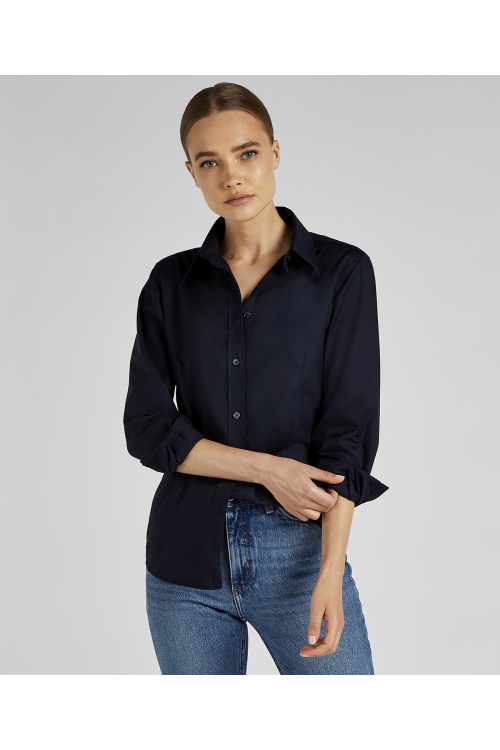 Chemisier Oxford à manches longues Workwear Femme