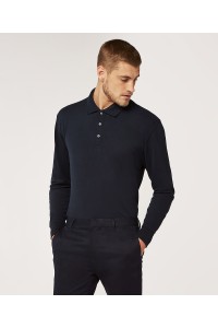 Polo piqué à manches longues