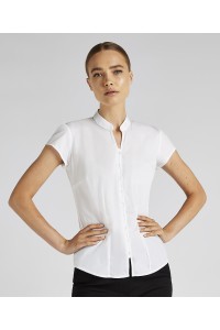 Chemisier à col Mao et à mancheron Continental Femme