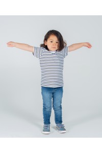 T-shirt à manches courtes rayé