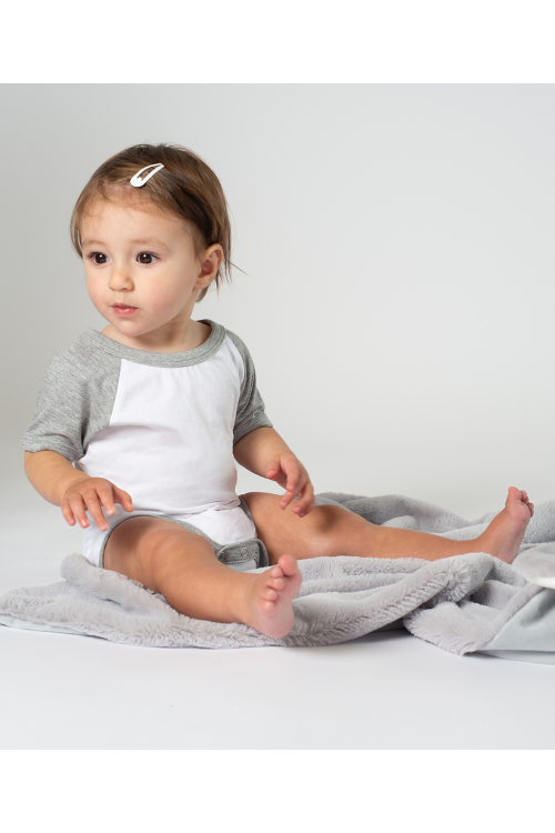 Body de baseball à manches courtes