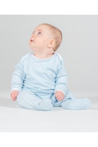 Pyjama une pièce contrasté à manches longues