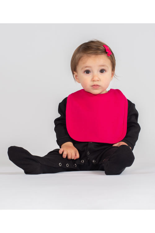 Bavoir uni et contrasté