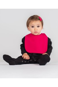 Bavoir uni et contrasté