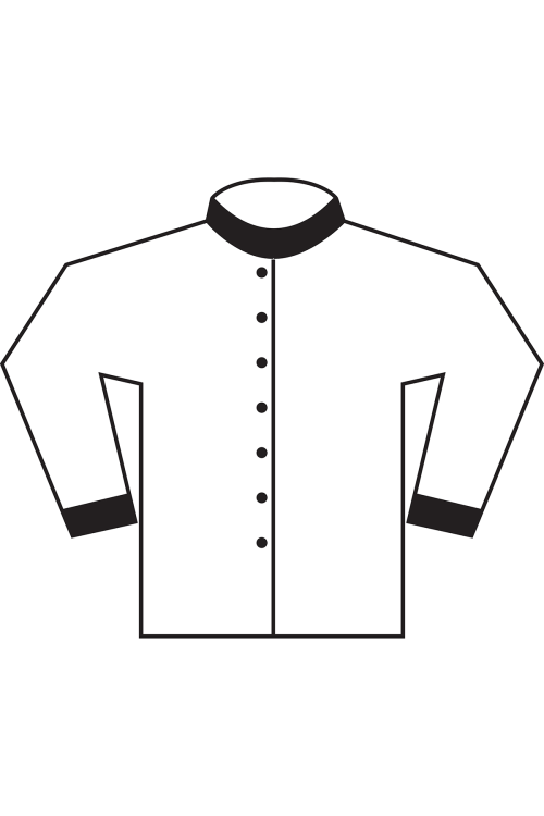 Tunique blanche à contraste noir femme (DA24B)