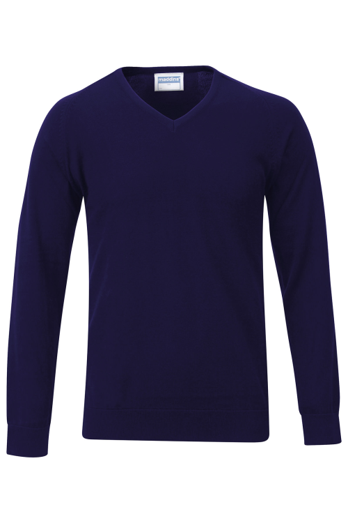 Pull entièrement façonné col V