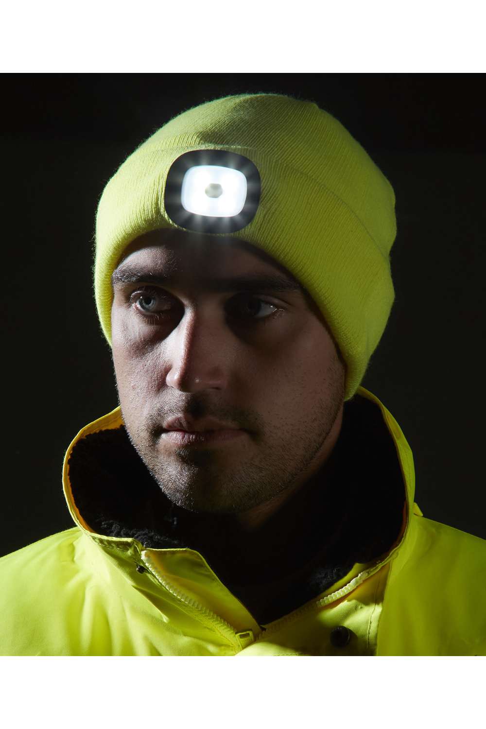 Bonnet Beanie avec LED rechargeable