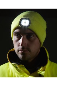 Bonnet Beanie avec LED rechargeable