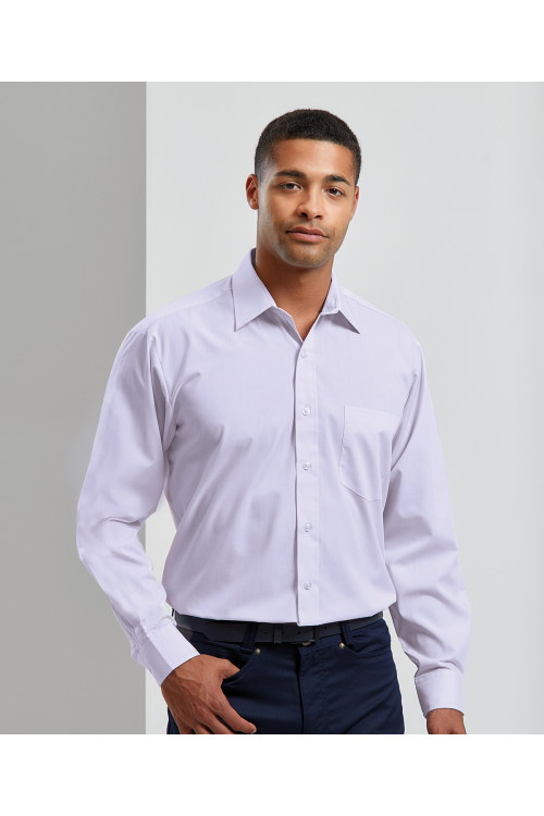 Chemise popeline à manches longues