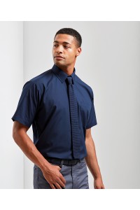 Chemise popeline à manches courtes