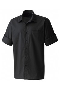 Chemise popeline à manches retroussables