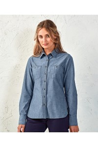 Chemisier dartisan pour femmes à manches longues en coton biologique issu du commerce équitable