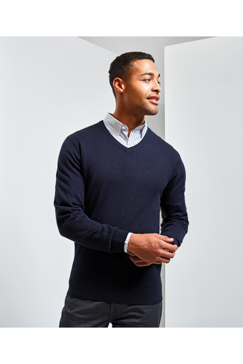 Pull "Essential" à col en V en acrylique pour homme