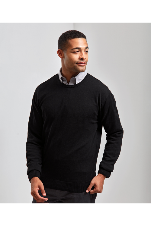 Pull ras-du-cou en coton majoritaire pour homme