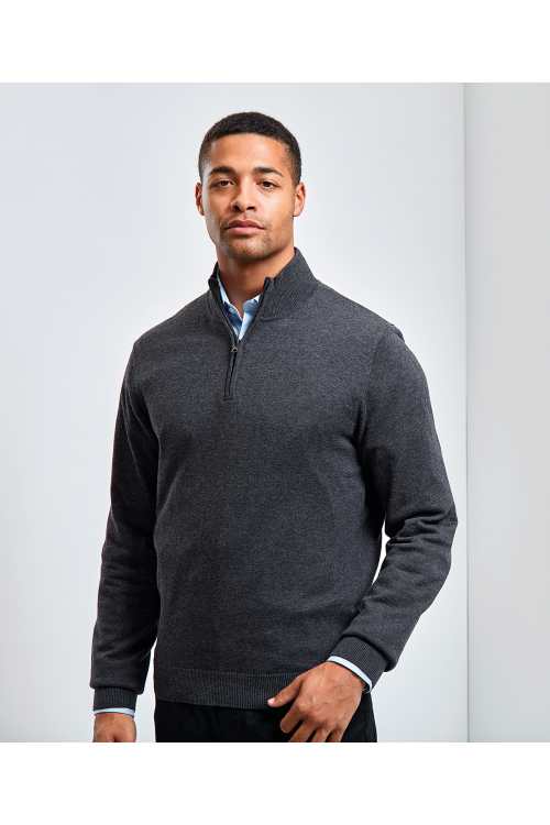 Sweat en tricot 1/4 zip