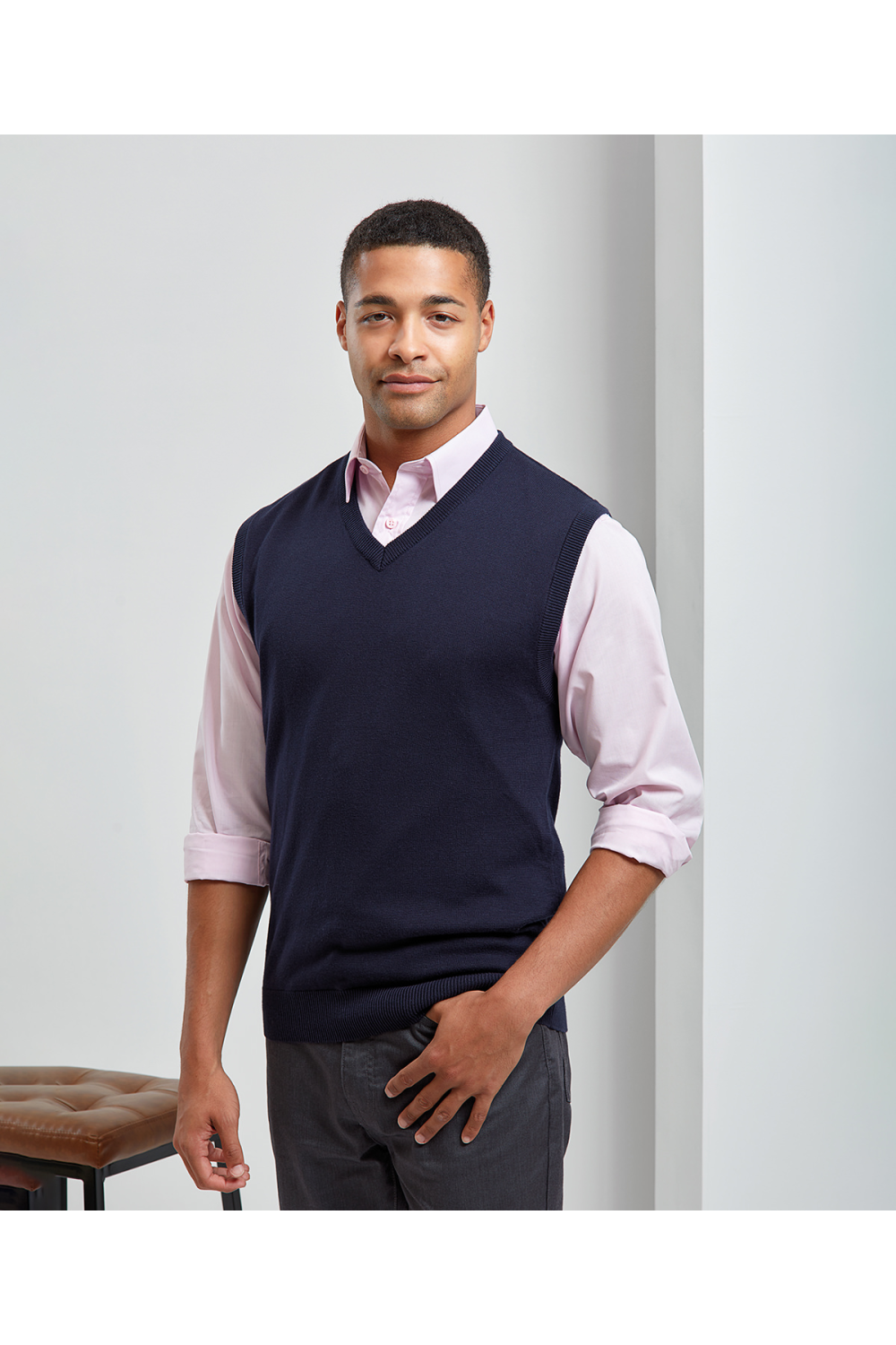 Sleeveless Gilet Homme Laine Merinos Gilet Long Gilet Homme