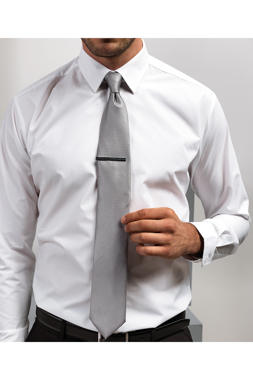 Cravate à motif gauffré