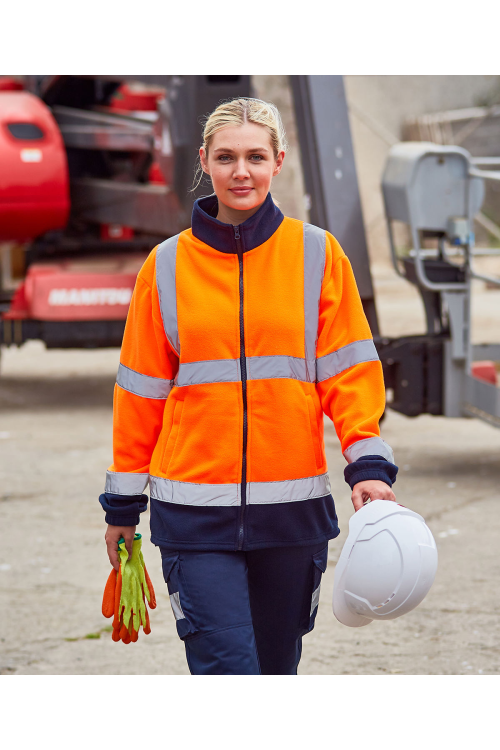 Polaire zippé à visibilité renforcée