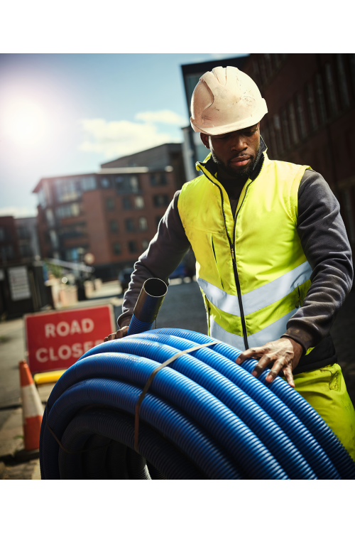 Bodywarmer pro haute visibilité