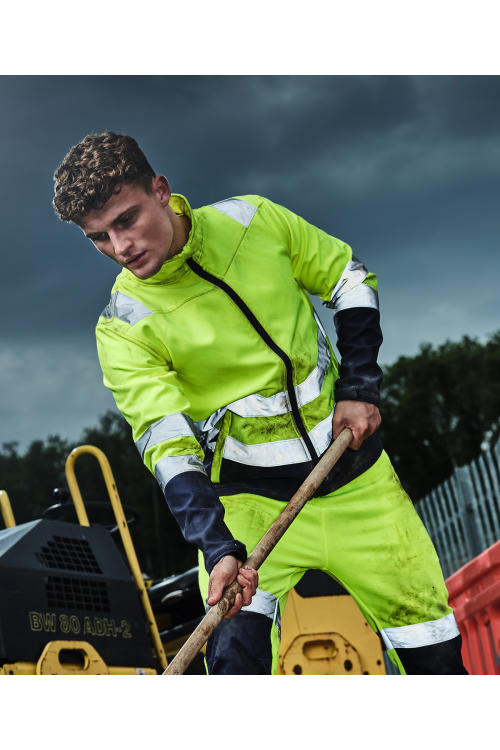 Pro hi-vis softshell jacket