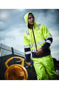 Pro hi-vis full zip hoodie