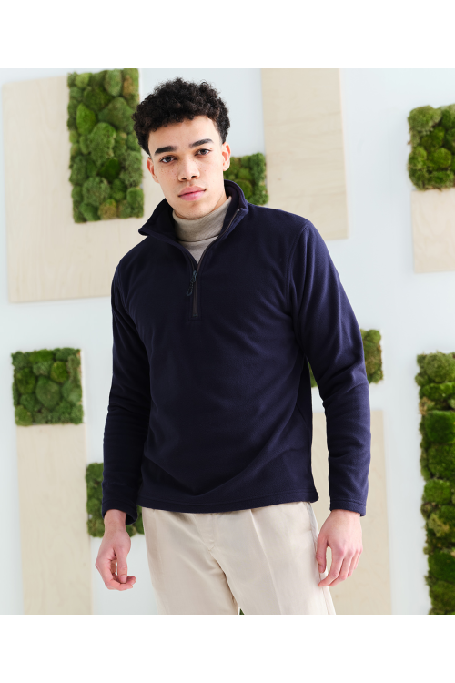 Polaire zip 1/4 recylée