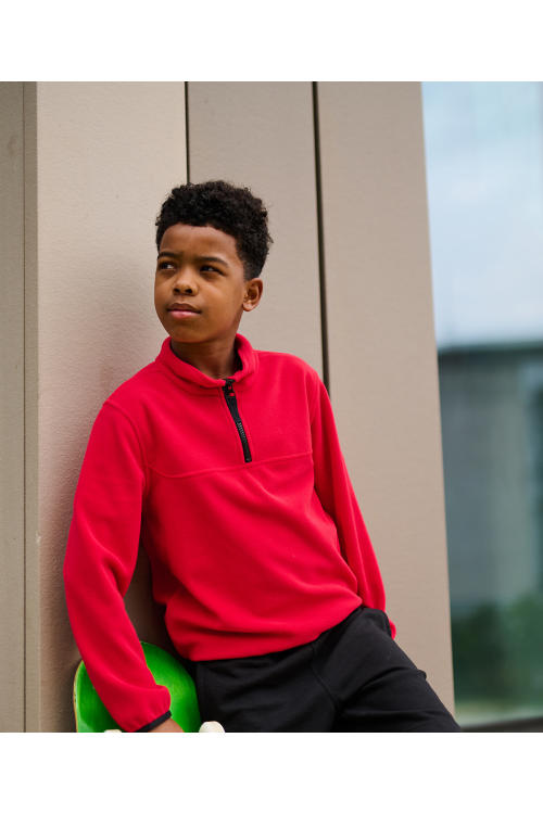 Kids half-zip microfleece