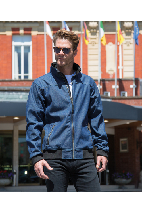 Softshell stonewash denim